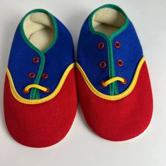 Vintage Playskool Crib Shoes Red, Blue, Green, Yellow - Picture 4 of 8